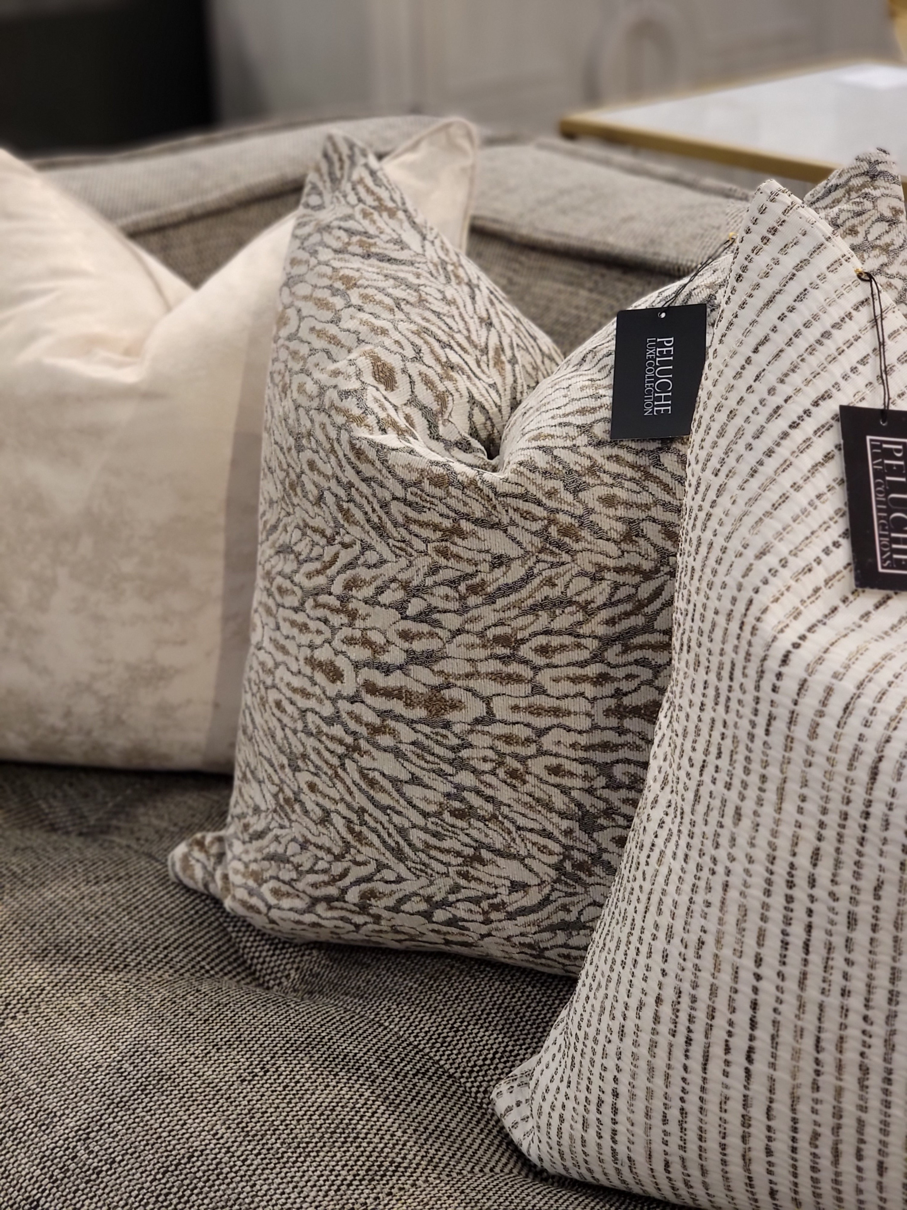 Modern White and Gray Pillow Cover Collection