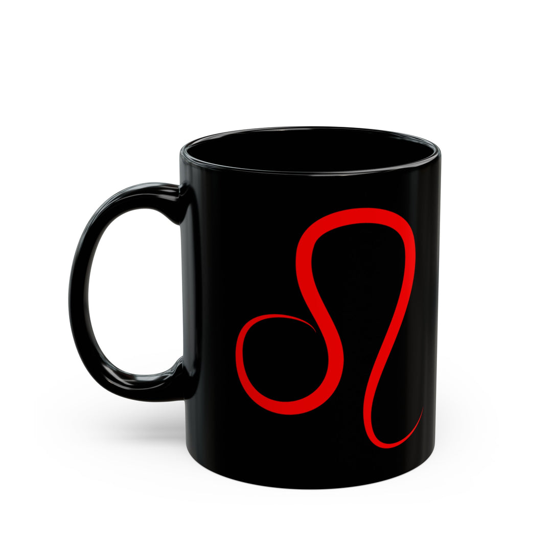 Leo Zodiac Red Signature Logo Mug