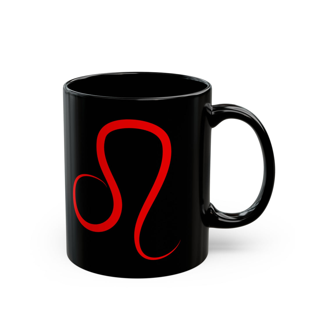 Leo Zodiac Red Signature Logo Mug