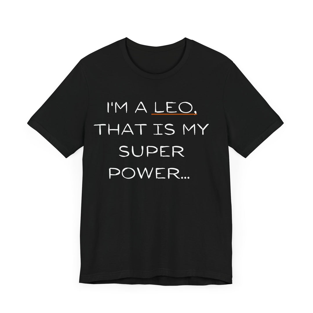 Leo Zodiac Super Power Unisex Jersey Short Sleeve Tee