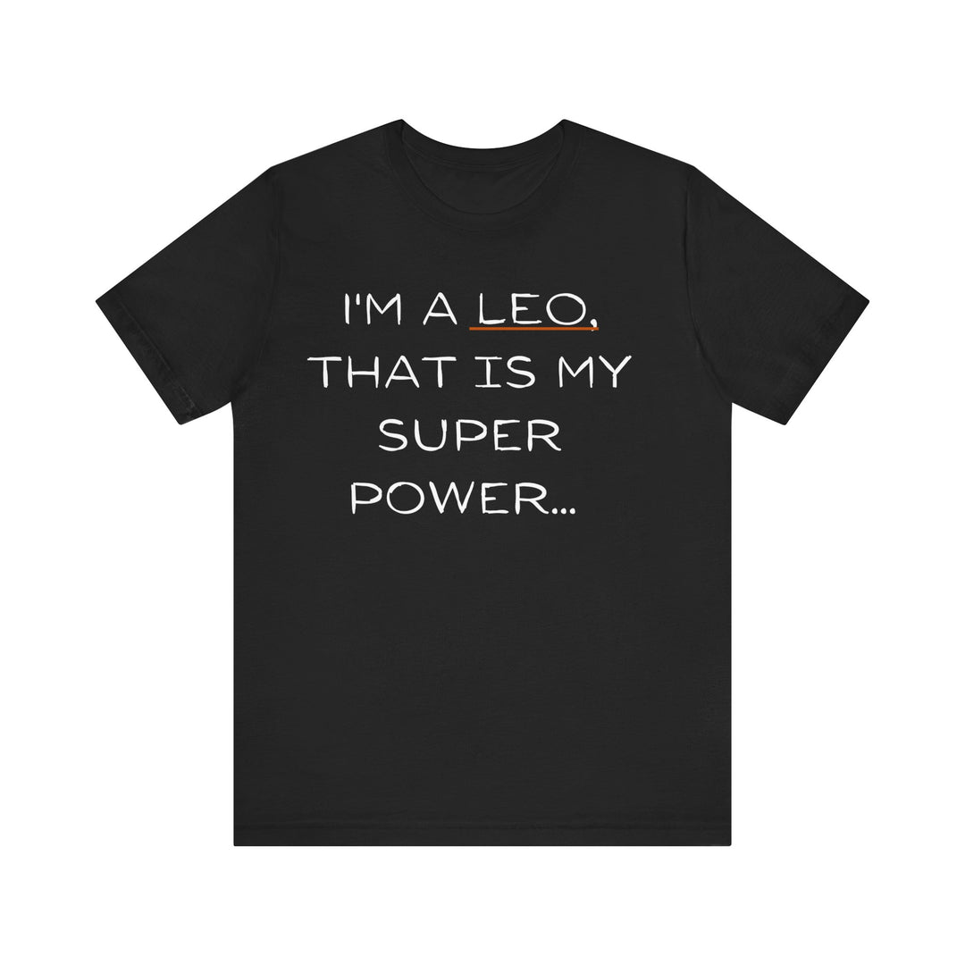 Leo Zodiac Super Power Unisex Jersey Short Sleeve Tee