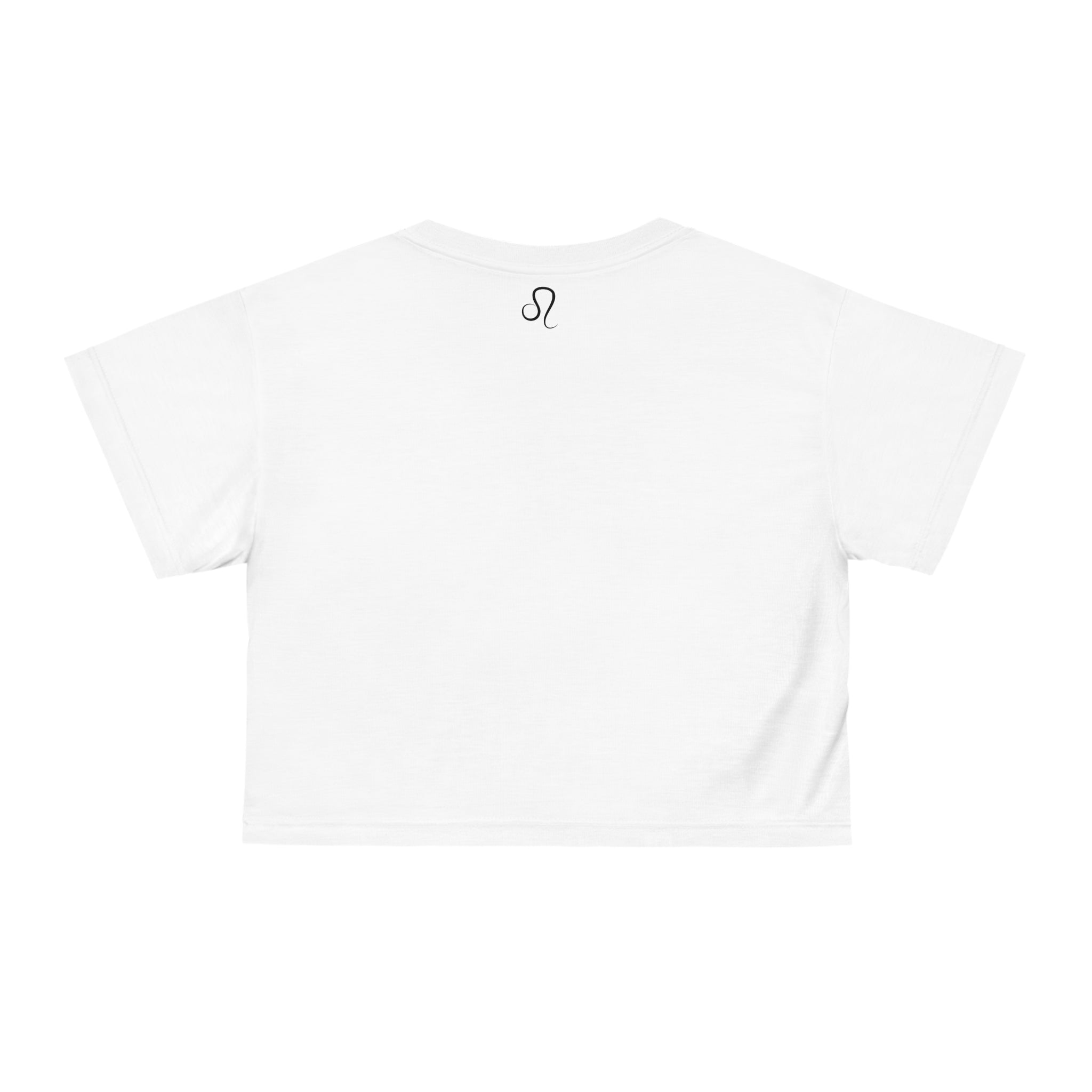 White Leo Traits Zodiac Crop Top