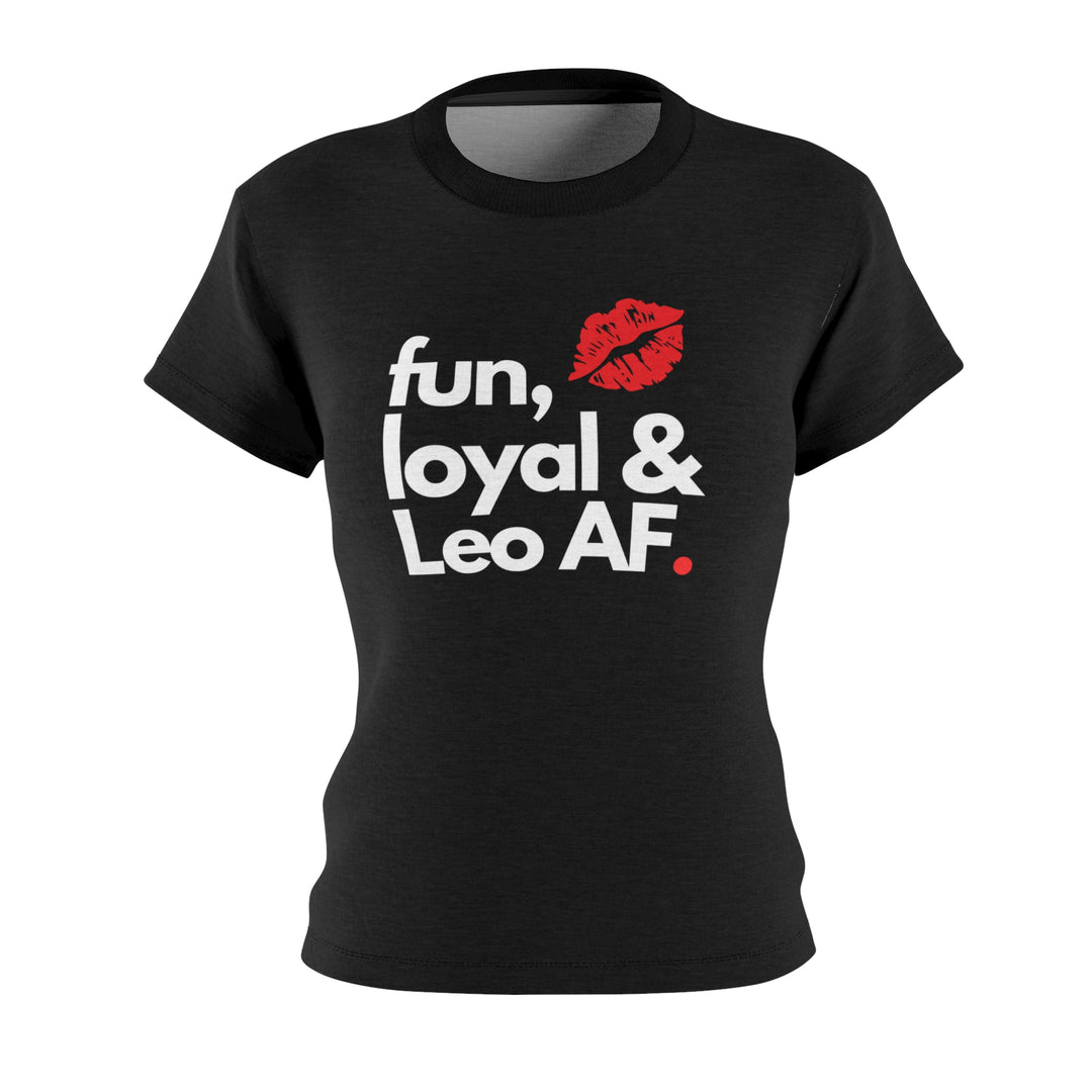 "Fun, Leo, and Loyal AF Tee – Bold & Fiery Leo Energy"