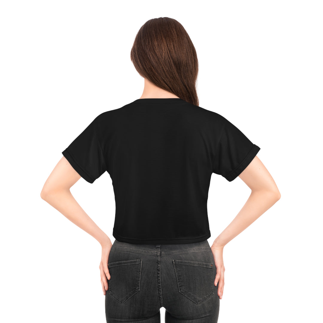 Leo Traits Black zodiac crop top