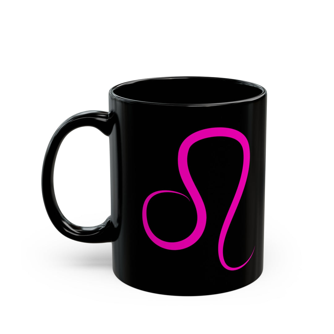 Leo Zodiac Pink Signature Logo Mug