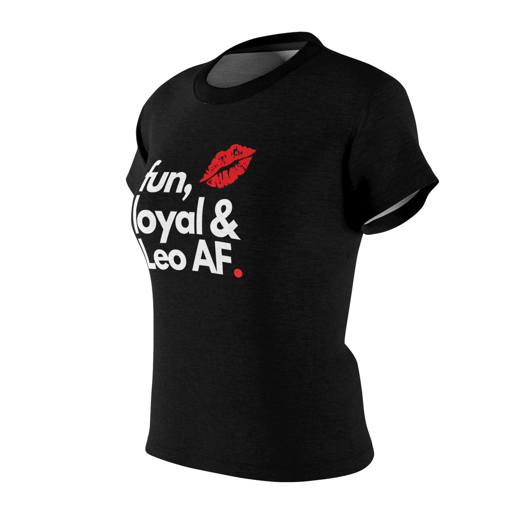 "Fun, Leo, and Loyal AF Tee – Bold & Fiery Leo Energy"