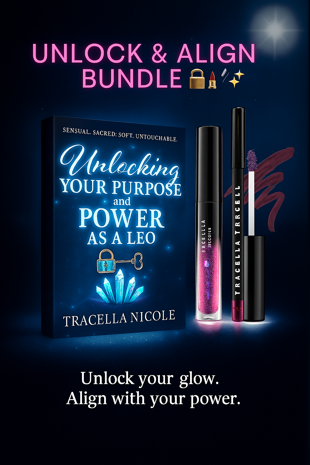 Unlock & Align Bundle – Signed Book + Lip Combo Ritual 🔓💄✨ (Pre-Order)