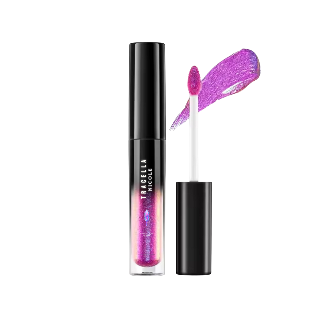 Soft Power 💋 Chrome Lip Glaze – Metallic Pink Gloss Order Now!