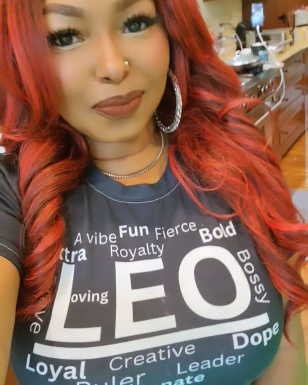 Leo Traits Black zodiac crop top