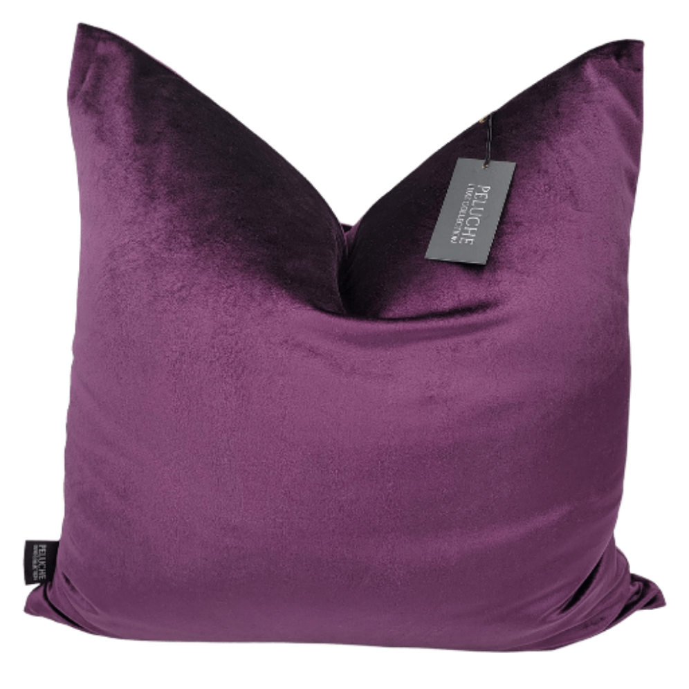 "QUEENIE" Purple velvet pillow cover
