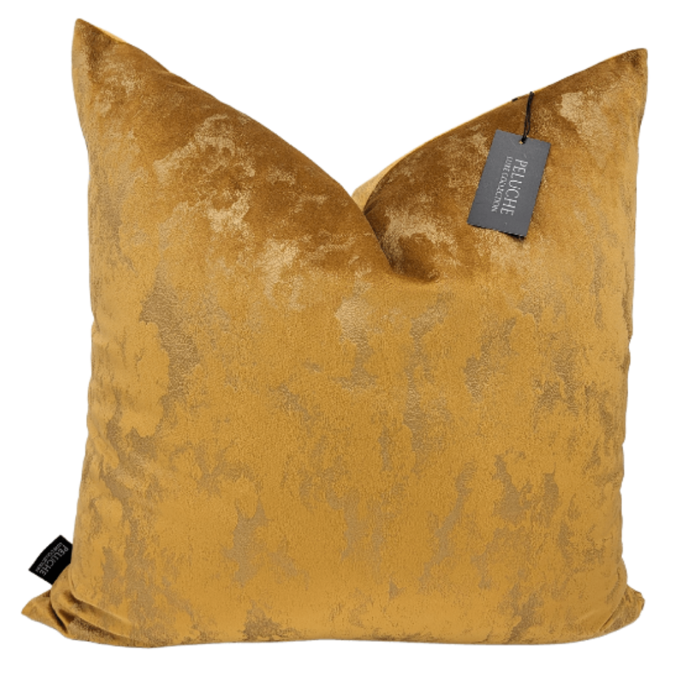 "CLOUDY GOLD" DECORATIVE THROW PILLOW