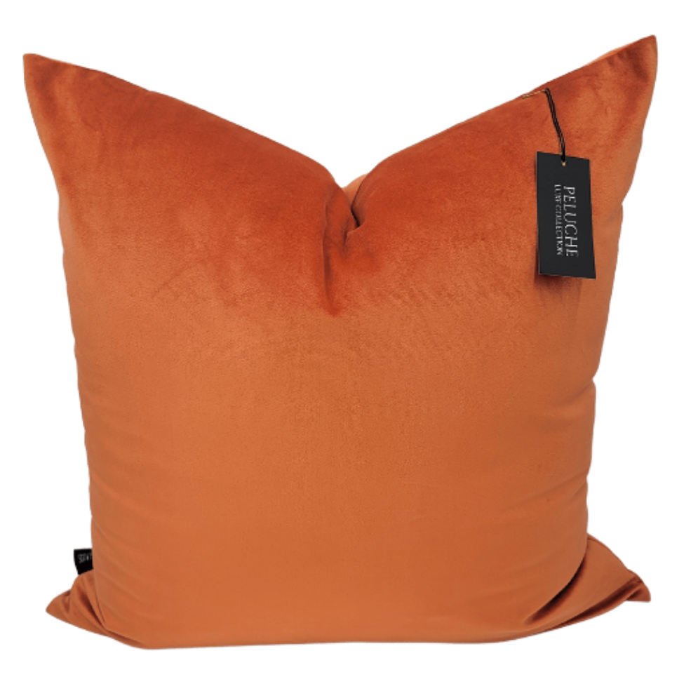 "TANGERINE" ORANGE DECORATIVE PILLOW COVER
