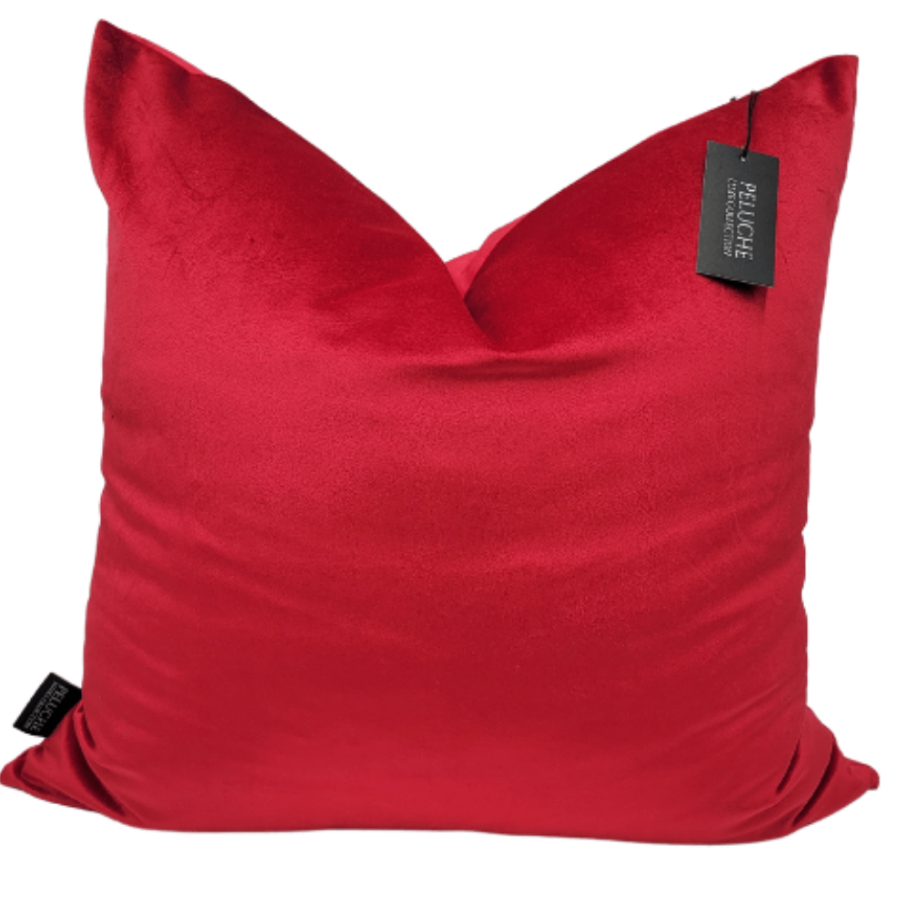 "CRIMSON" BRIGHT RED PILLOW COVER