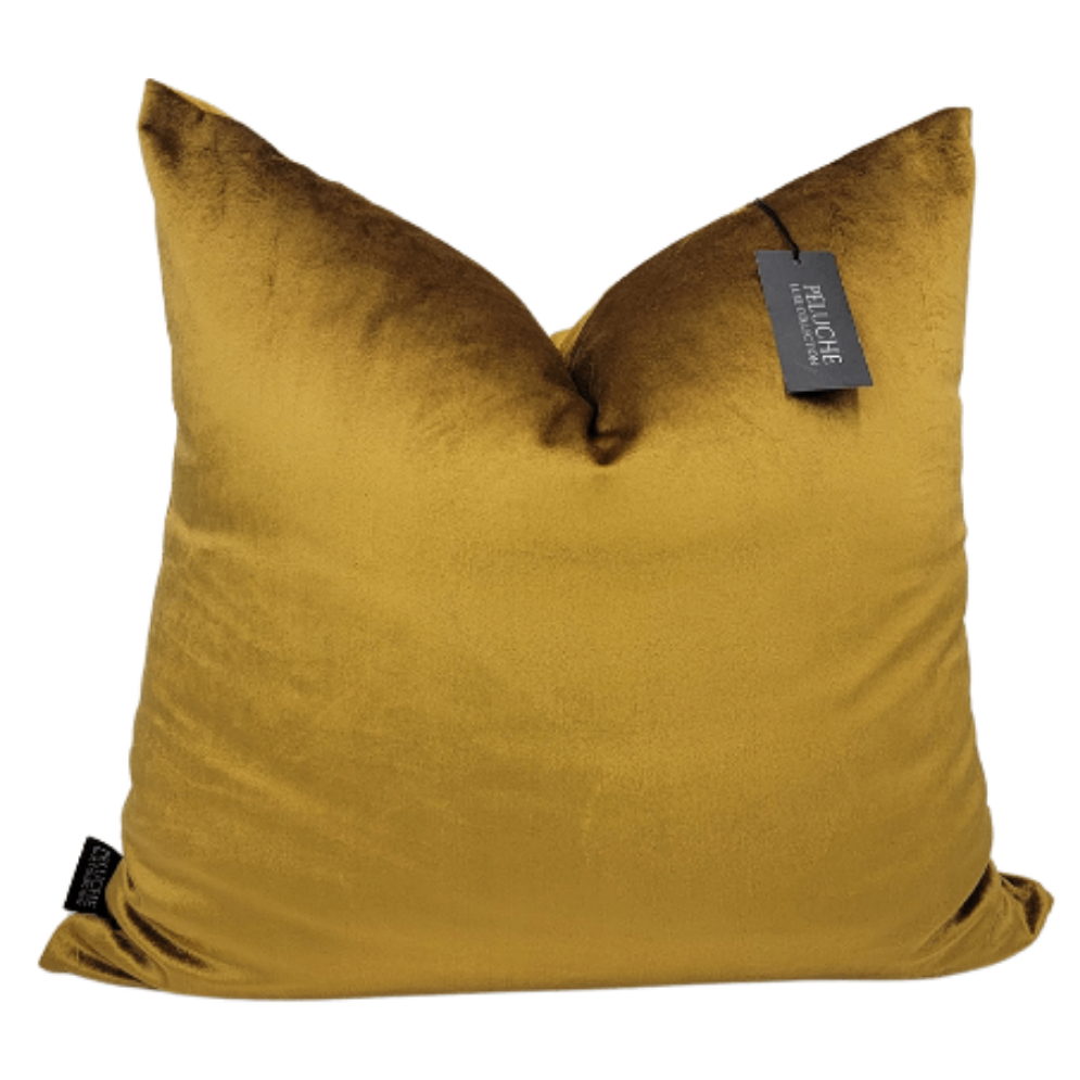 Penny Golden Honey Throw Pillow Covers, Solid Copper Like Pillow Case